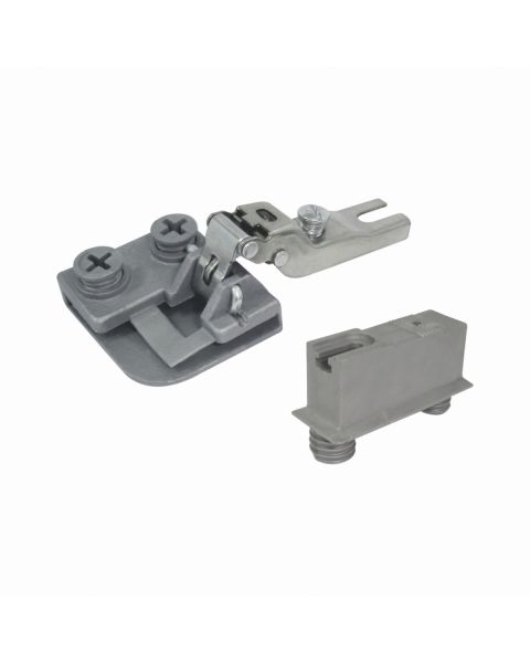 Dobradiça para Porta de Vidro aluminio 001