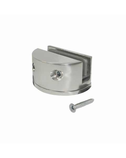 Dobradi�a para Vidro Meia Lua polido brilho