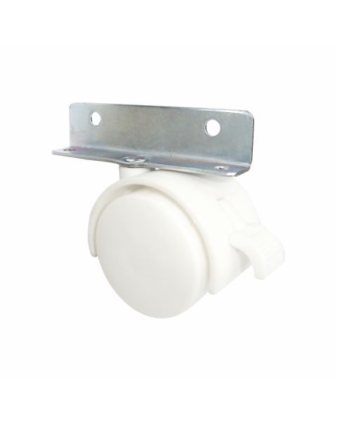 RB 40 Giratório Suporte “L” 2 Furos Laterais sem Trava branco 005