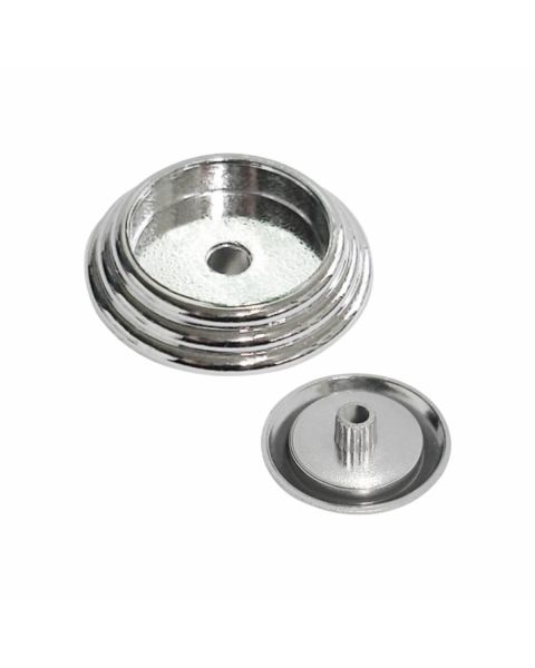 Ponteira com Pino cinza cristal 009