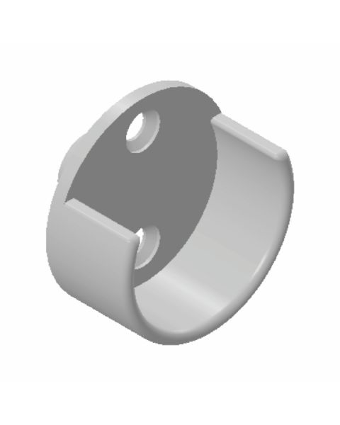 Suporte para Cabideiro com Fixador branco 005