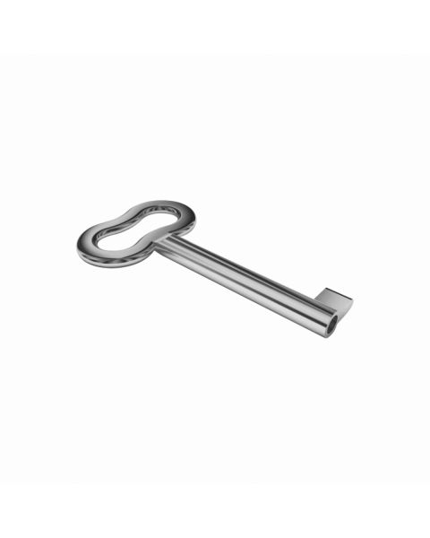 Chave Borboleta epoxi aluminio fosco prata pu