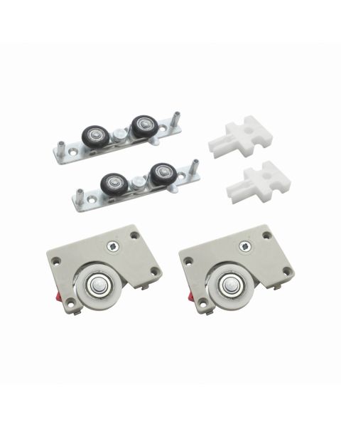 Sistema para Porta de Correr DUO 13 - Kit para 1 Porta cinza social...