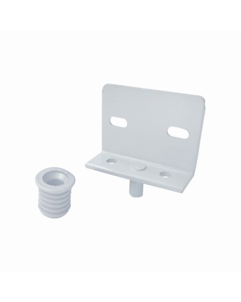 Kit Dobradiça Pino Central epoxi cinza brilhante(aluminio)