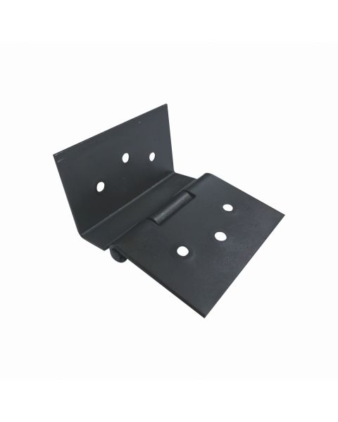 Dobradiça 62mm epoxi preto fosco