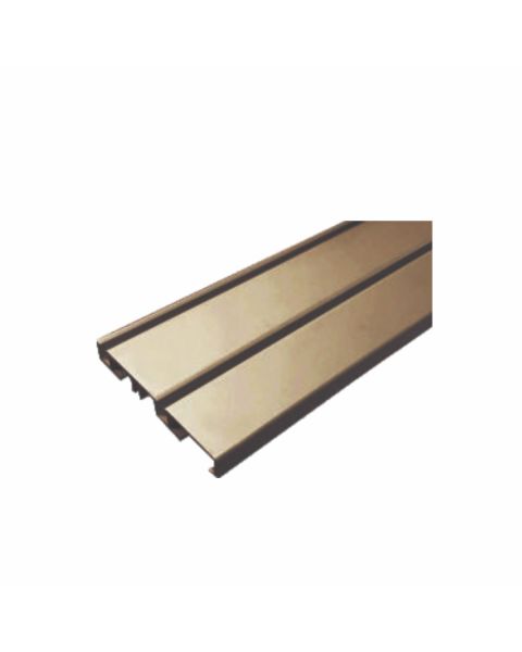 Trilho SL M 2 portas 3000mm anodizado champagne