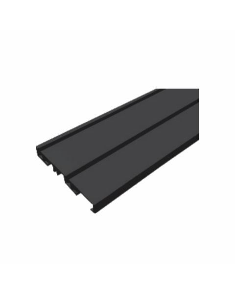 Trilho SL M 2 portas 3000mm anodizado preto
