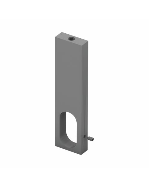 Suporte Tubo Cabideiro Especial tinta prata pu