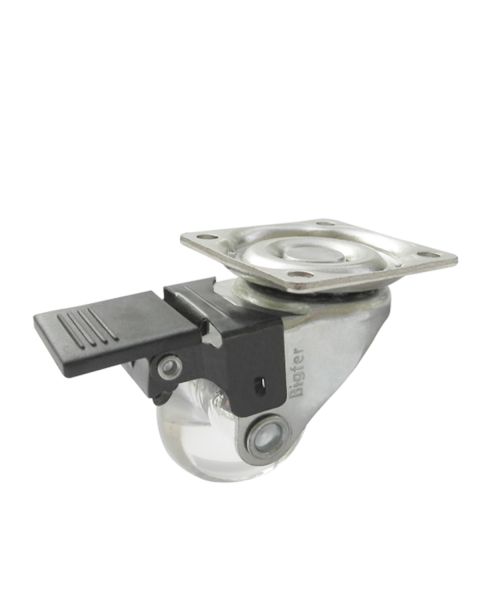 Rodizio Silicone 35mm com trava