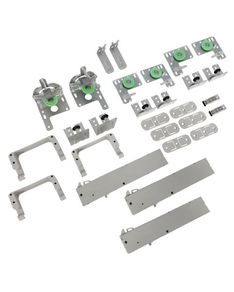 Sistema para Porta de Correr SUPER 40 P/3 PORTAS C/ AMORT.82 Zincado...