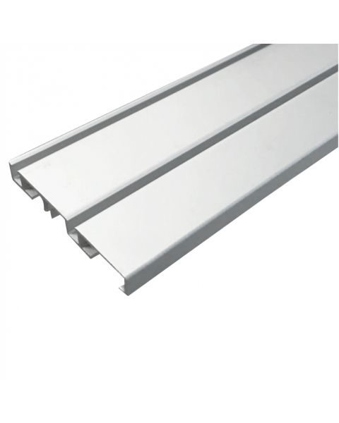 Trilho SL M 2 portas 3000mm anodizado prata