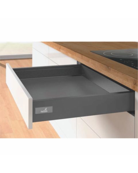 Kit Gaveta Atira Baixa antr�cito 470mm com amortecimento...