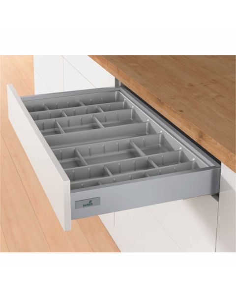 Organizador Orga Versátil plástico cor cinza para módulo de 500mm...