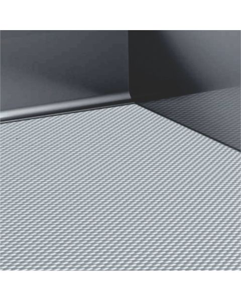 Rolo de esteira antideslizante cinza com 5m de largura / profundidade...