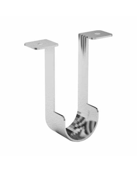 Suporte para Cabideiro �U� Zincado branco