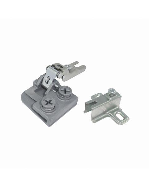 Dobradiça para Porta de Vidro Calço Metálico 12 aluminio 001